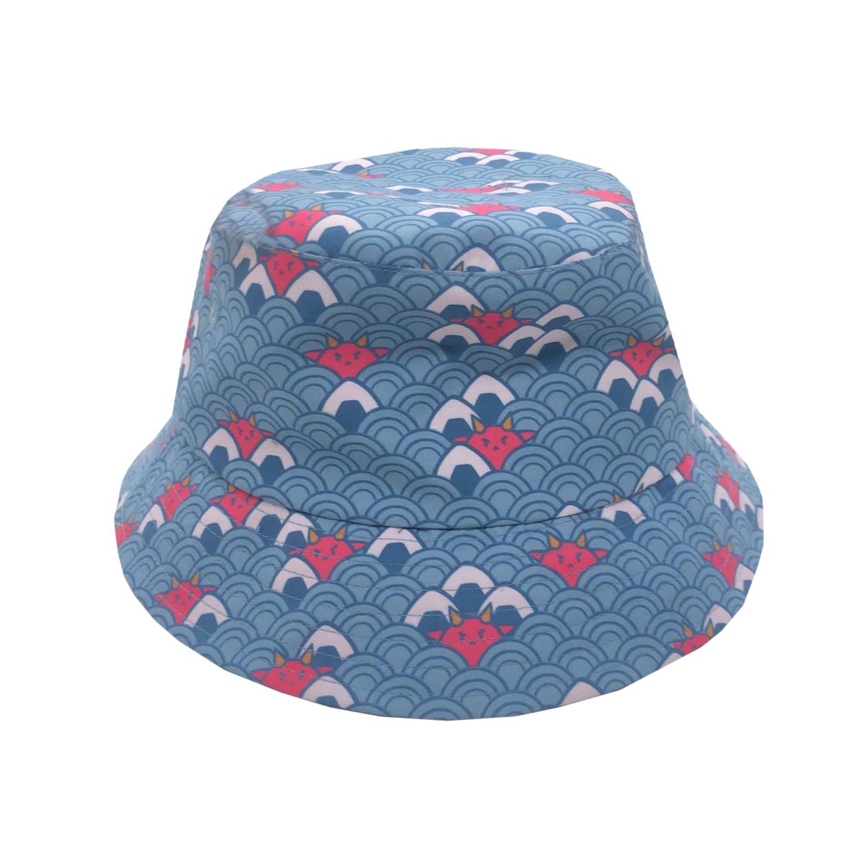 Floral Bucket Hat Sakura - White-Floral