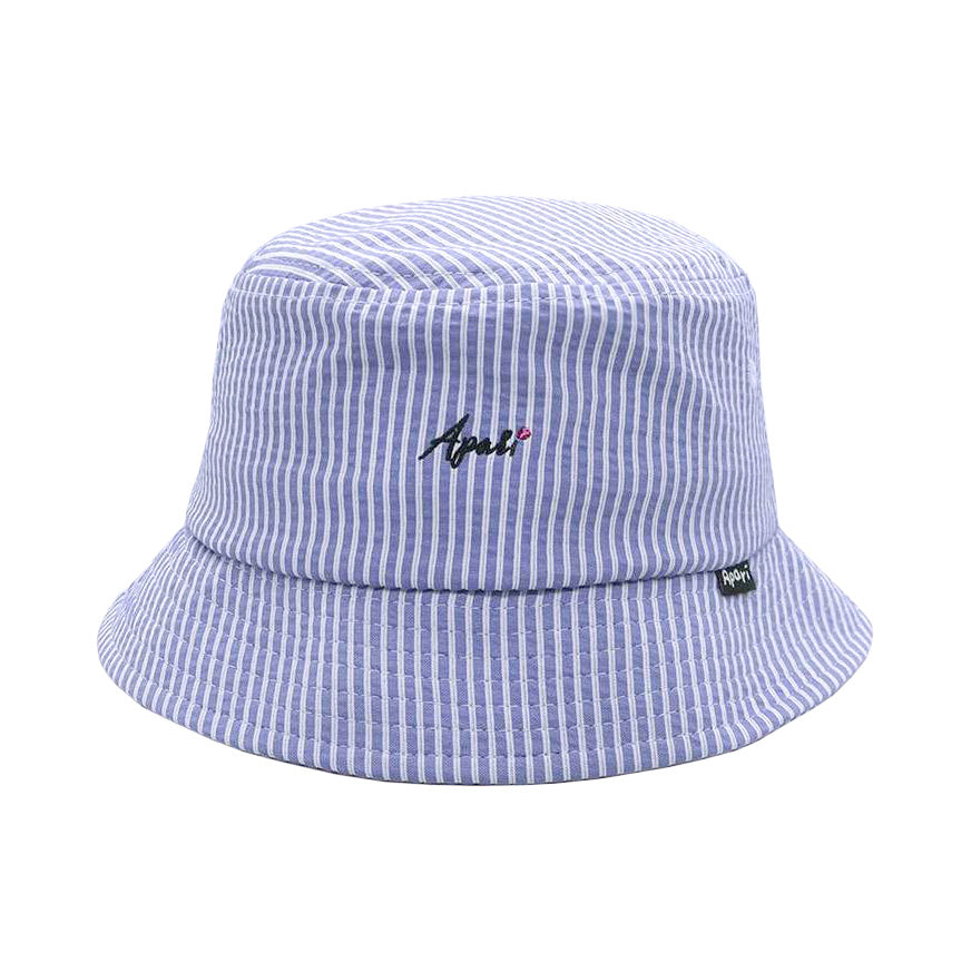 Seersucker Bucket Hat Blue