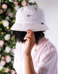 Seersucker Bucket Hat Pink