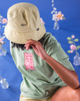 Seersucker Bucket Hat Green